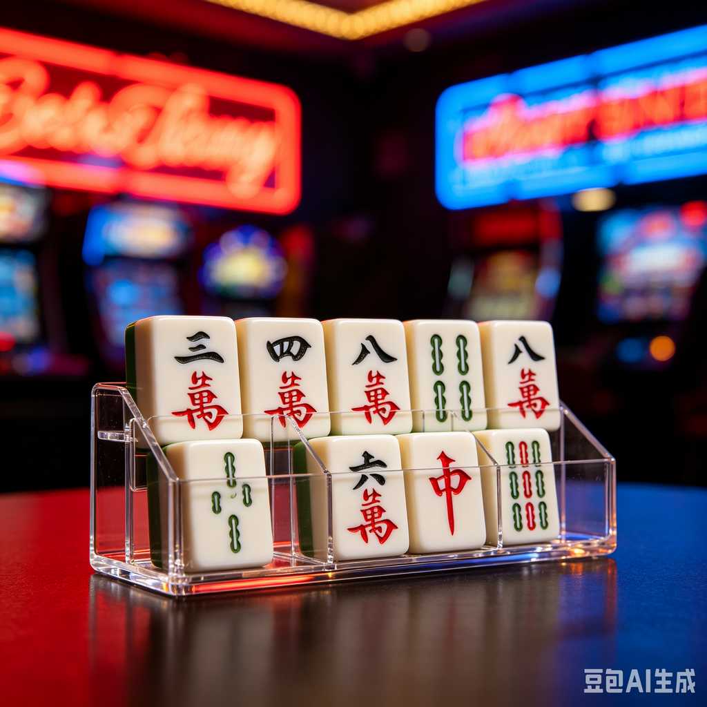 retro text mahjong tiles